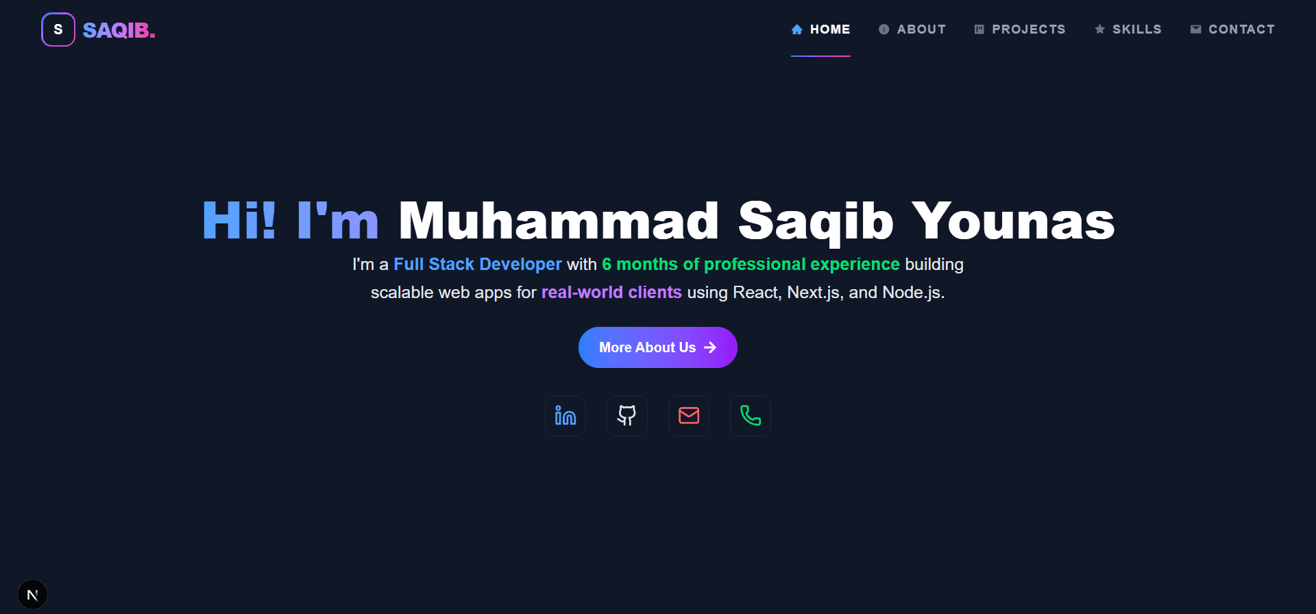Personal Portfolio Website (v1.1)